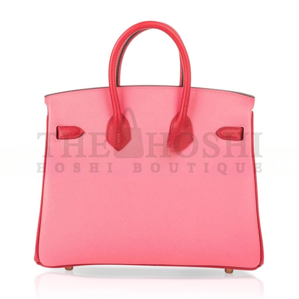 H**me5 BIRKIN 30 EPSOM LIPSTICK PINK AND RED GOLD BUCKLE BAG H028369CK72 (30*23*15cm) Master Quality